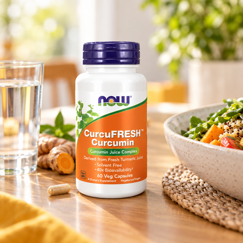 CurcuFRESH Curcumin NOW, imagem lifestyle