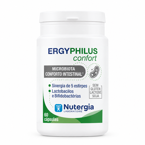 ERGYPHILUS Confort Nutergia – embalagem sobre fundo branco