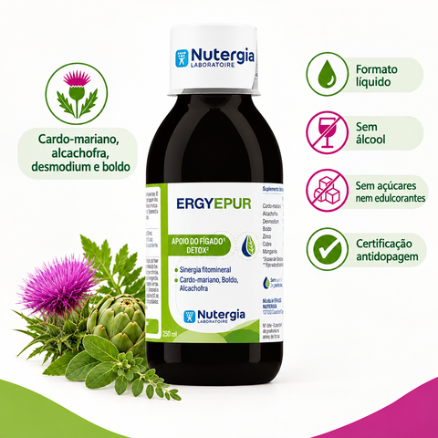 ERGYPUR Nutergia com badges informativos