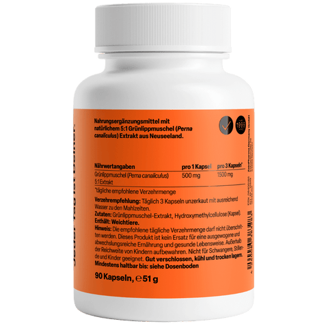 Extracto de Mexilhão (Green Lipped) 500mg - Viva Saudável