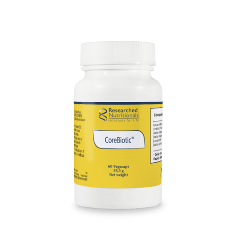 CoreBiotic Researched Nutritionals – embalagem do produto