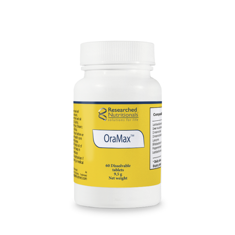 OraMax Researched Nutritionals – embalagem do produto