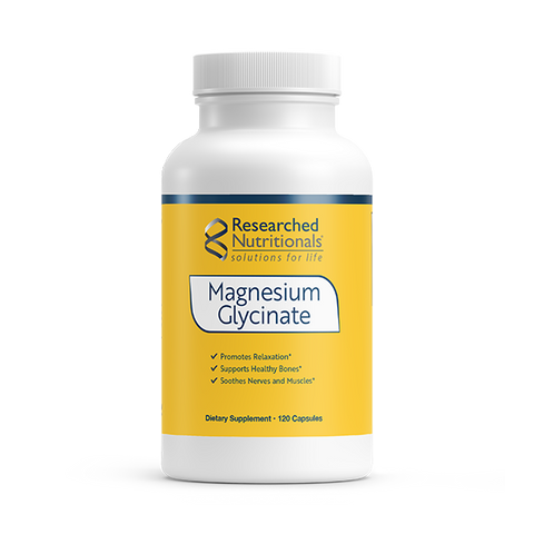 Magnésio Glicinato 120 Caps Researched Nutritionals