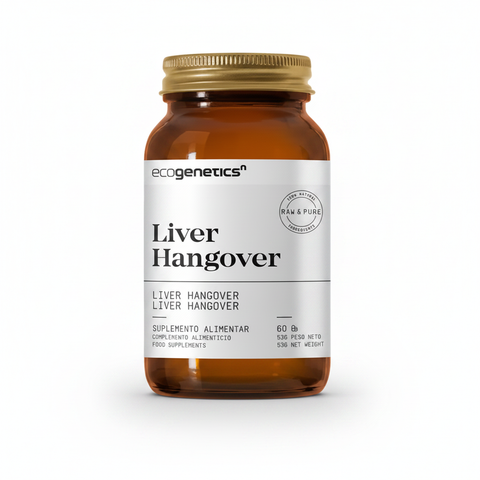 Liver Hangover Ecogenetics – embalagem sobre fundo branco