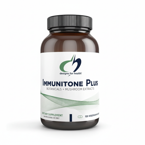 Immunitone Plus Designs for Health – embalagem sobre fundo branco