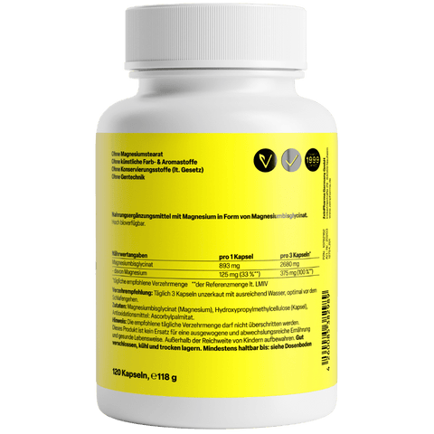 Magnésio Bisglicinato (Quelato) 375mg - Viva Saudável