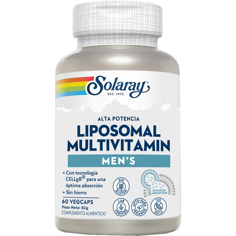 Multivitamínico Lipossomal Homem 60 Cápsulas Vegetais Solaray – Viva Saudável