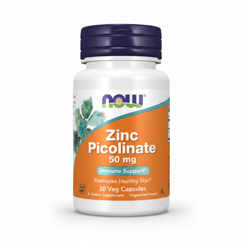 NOW Foods Zinc Picolinate 50mg — Imagem Principal