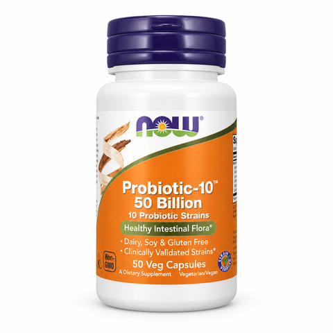 NOW Probiotic-10, produto frontal