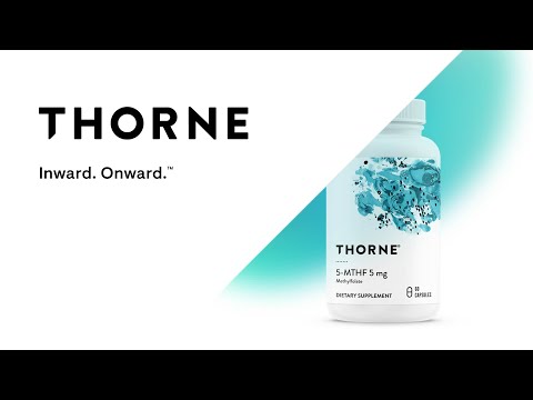 5-MTHF 1mg Methylfolate 60 cápsulas Thorne - folato ativo de alta biodisponibilidade para saúde cardiovascular, função cognitiva e suporte na gravidez