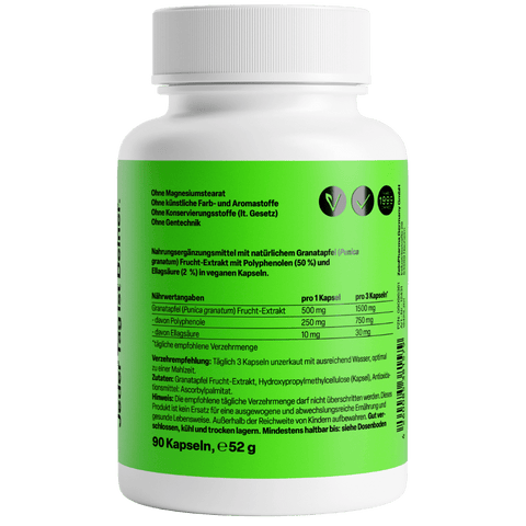 Romã Extrato (Granatapfel) 500mg - Viva Saudável