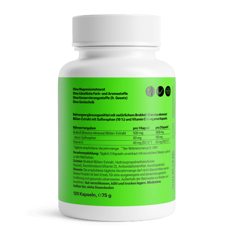 Sulforafano Bróculos 50mg + C 40mg - Viva Saudável