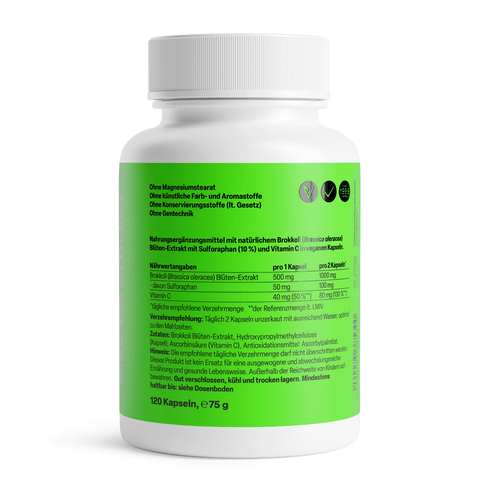Sulforafano Bróculos 50mg + C 40mg - Viva Saudável