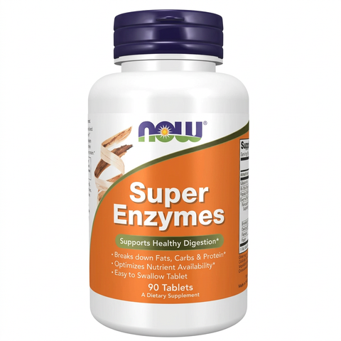 Super Enzymes NOW 90 comprimidos, imagem principal