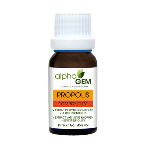 Própolis Compositum Alphagem 15 ml – própolis com gomos de choupo-negro e óleos essenciais