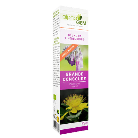 Bálsamo do Herborista Consolda Alphagem 50 g – consolda, arnica, hipericão e calêndula