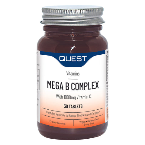 Mega B Complex Quest 30 comprimidos – complexo B com vitamina C