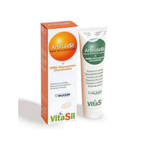 Articulasil + MSM Gel Vitasil 225 ml – gel corporal com silício, MSM, glucosamina e condroitina