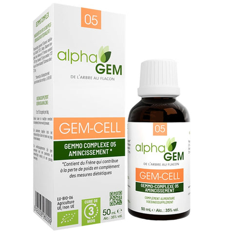 Gem-Cell 5 Alphagem 50 ml – complexo de gemoterapia com freixo, aveleira e castanheiro