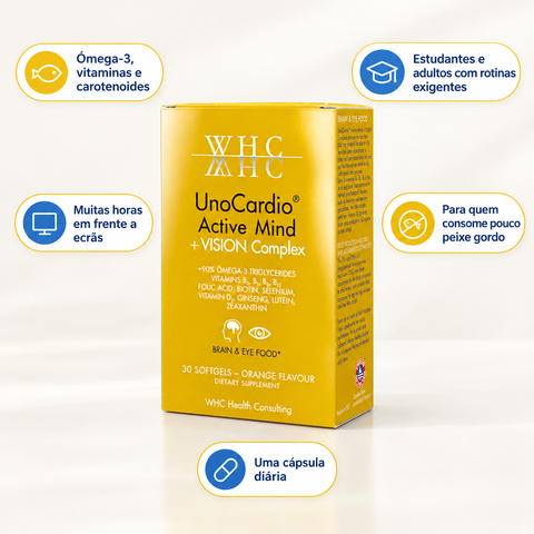 UnoCardio Active Mind + Vision Complex com badges