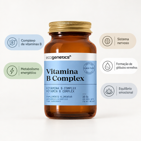 Vitamina B Complex Ecogenetics com badges