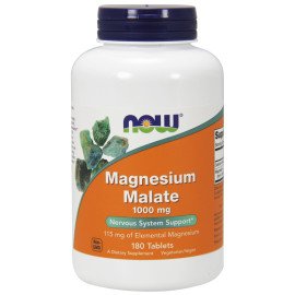 Magnesium Malate 1000mg 180comp Now NOW