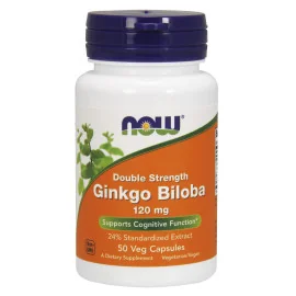 Ginkgo Biloba 120mg 50caps Now NOW