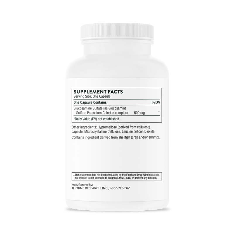 Glucosamine Sulfate 500 mg 180 Caps Thorne Research Vivasaudavel