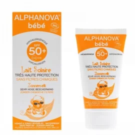 Leite protetor solar hipoalergénico para bebé - SPF 50+ 50g Alphanova