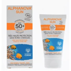 Creme protetor solar hipoalergénico para rosto - SPF 50+ Alphanova