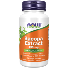 Bacopa Extract 450 mg 90 VegcapsNOW
