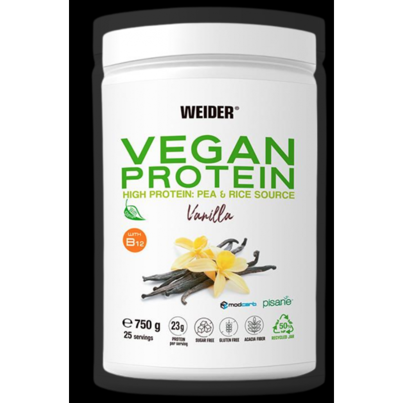 Weider Vegan Proteina vainilla 750gr.Weider