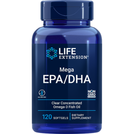 Mega EPA/DHA, EU 120 Caps Lifextension Life Extension