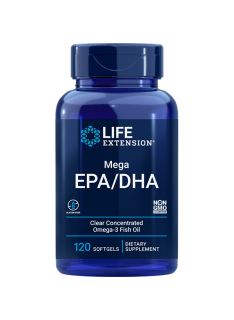 Mega EPA/DHA, EU 120 Caps Lifextension Life Extension