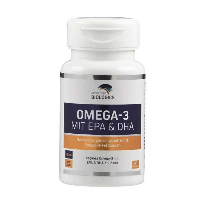 Omega-3 vegan EPA & DHA 60 Caps American Biologics