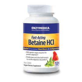 Betaine HCl vegan 120 Caps Enzymedica enzymedica