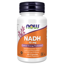 Nadh 10 Mg + Bioenergy Ribose™ 200 Mg 60 Caps Now NOW