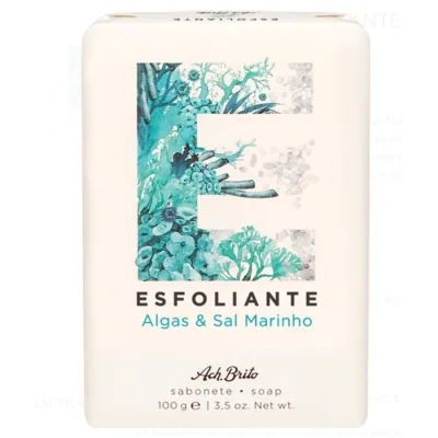 Sabonete Esfoliante Algas e Sal Marinho Ach. Brito 100GR Ach Brito