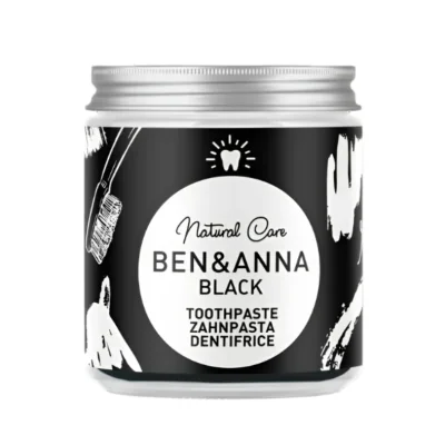 Natural Charcoal Toothpaste - Glass bottle 100ml Ben&Anna Ben&AnnA