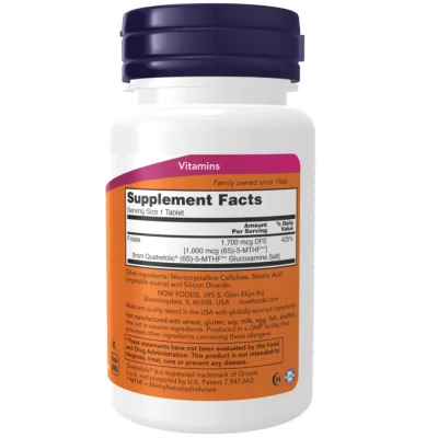 Methyl Folate 1,000 mcg 90 Tablets Now NOW