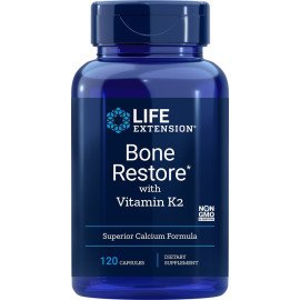 Bone Restore  w/vit  k2 120 caps Life Extension Life Extension