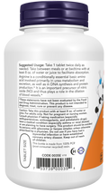 L-arginina 1000 mg Double Strength NOW Foods – 120 comprimidos – imagem 3
