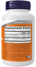 L-cisteína 500 mg NOW Foods – 100 comprimidos – imagem 2