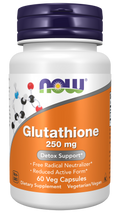Glutationa 250 mg NOW Foods – 60 cápsulas vegetais