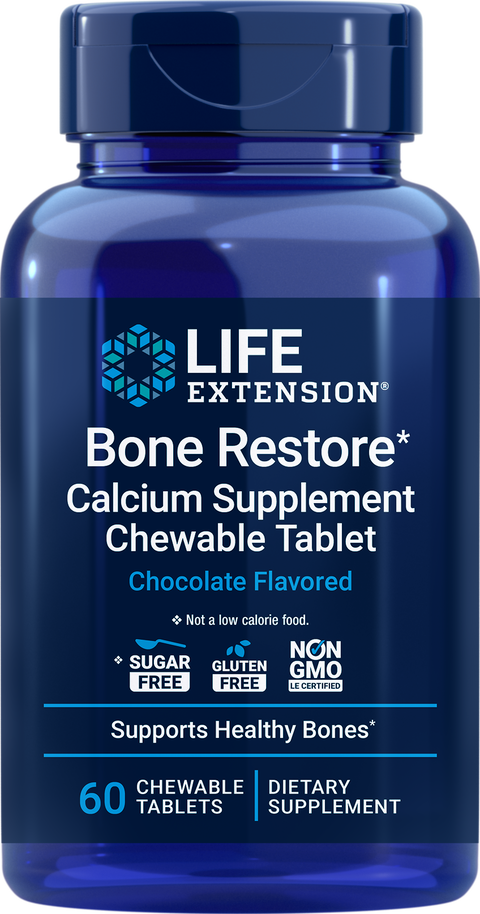 Bone Restore 60 Past. Mastigaveis Life Extension Life Extension