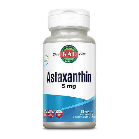 Astaxantina 5 mg 60 Cápsulas Vegetais KAL – Viva Saudável