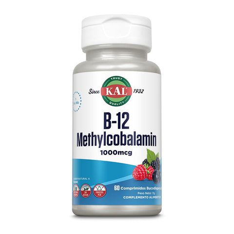 Metilcobalamina Vitamina B12 1000 µg 60 Comprimidos KAL – Viva Saudável
