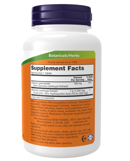 Garcinia 1000 mg 120 cápsulas Now