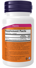 Vitamina A 10 000 UI NOW Foods – 100 cápsulas moles – imagem 2
