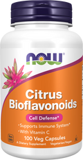 Bioflavonoides cítricos 700 mg com vitamina C NOW Foods – 100 cápsulas vegetais